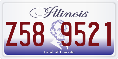 IL license plate Z589521