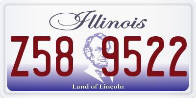 IL license plate Z589522