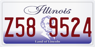 IL license plate Z589524