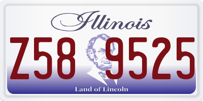 IL license plate Z589525