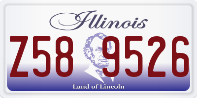 IL license plate Z589526