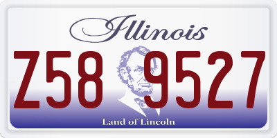 IL license plate Z589527