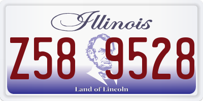 IL license plate Z589528