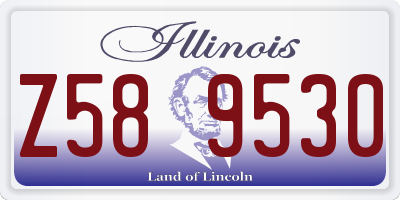 IL license plate Z589530