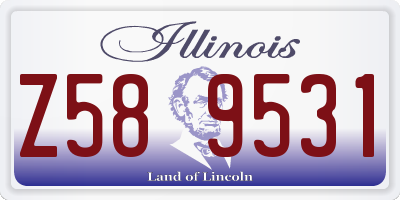 IL license plate Z589531