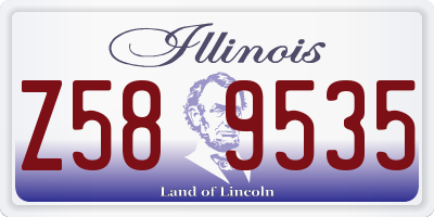 IL license plate Z589535