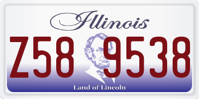 IL license plate Z589538