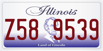 IL license plate Z589539