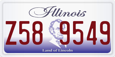 IL license plate Z589549