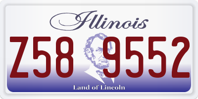 IL license plate Z589552
