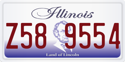IL license plate Z589554