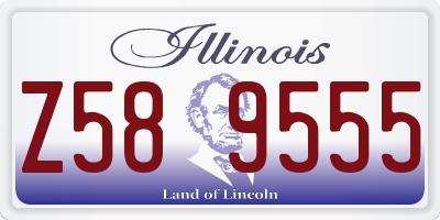 IL license plate Z589555