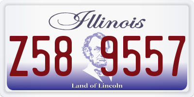 IL license plate Z589557