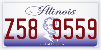 IL license plate Z589559