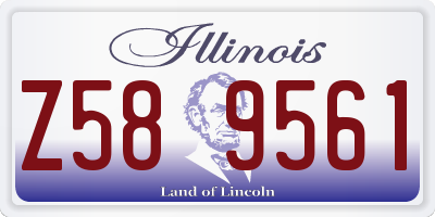 IL license plate Z589561