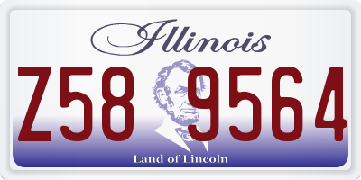 IL license plate Z589564
