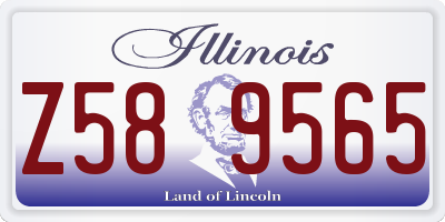 IL license plate Z589565