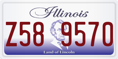 IL license plate Z589570