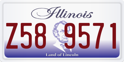 IL license plate Z589571