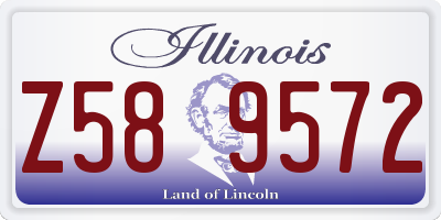 IL license plate Z589572