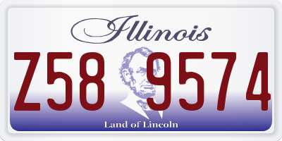 IL license plate Z589574
