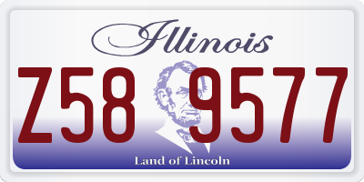 IL license plate Z589577