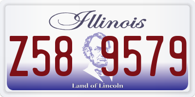 IL license plate Z589579