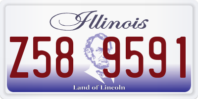 IL license plate Z589591