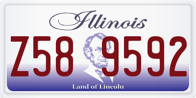 IL license plate Z589592