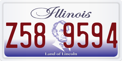 IL license plate Z589594
