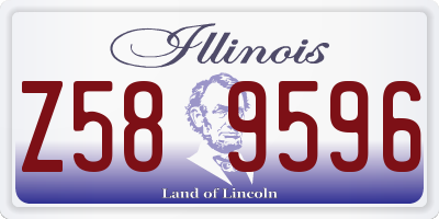IL license plate Z589596