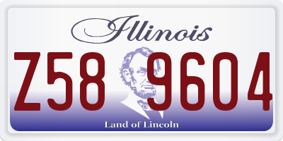 IL license plate Z589604