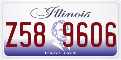 IL license plate Z589606