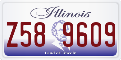 IL license plate Z589609