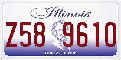 IL license plate Z589610