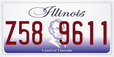 IL license plate Z589611