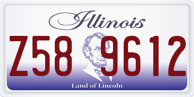IL license plate Z589612