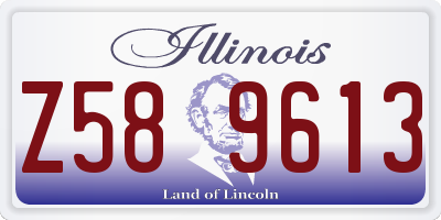 IL license plate Z589613