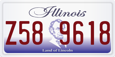 IL license plate Z589618