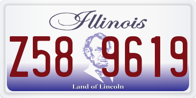 IL license plate Z589619