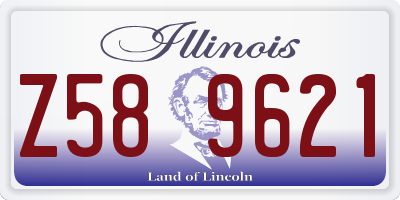 IL license plate Z589621