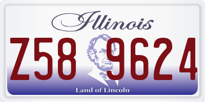 IL license plate Z589624