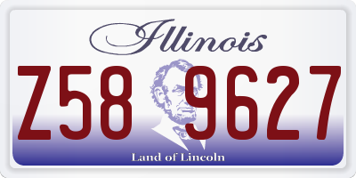 IL license plate Z589627