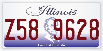 IL license plate Z589628