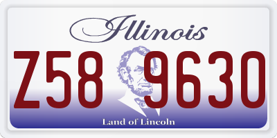 IL license plate Z589630
