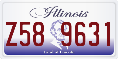 IL license plate Z589631