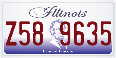IL license plate Z589635