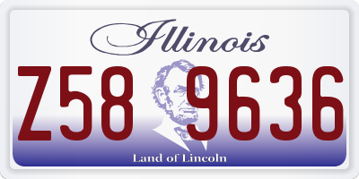 IL license plate Z589636