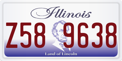 IL license plate Z589638