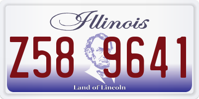 IL license plate Z589641